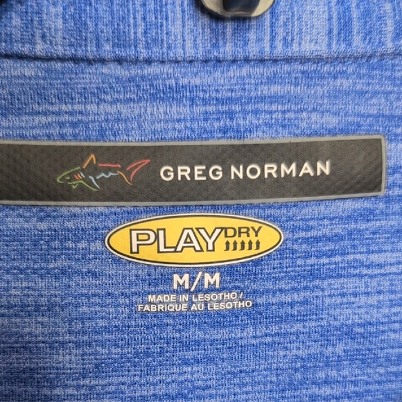 Greg Norman Collection Blue Polo Lightweight Versatile Shirt - Picture 2 of 5
